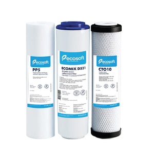 EcoSoft Standard 3-Stage Filter Replacement Set (3-Piece) | Replacement Filters | Celtic Water Solutions