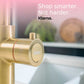 Fohen Figaro | Brushed Gold | 3-in-1 Boiling Water Tap | Taps | Celtic Water Solutions