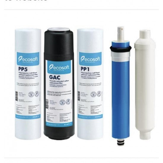 Ecosoft Reverse Osmosis Replacement Filters – 5 or 6 Stage | Bundle | Celtic Water Solutions