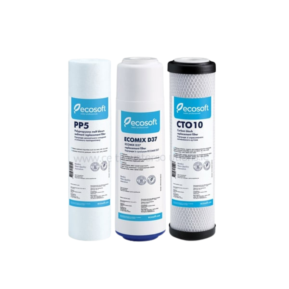 Ecosoft Standard 3 Stage Filter Replacement Set | Replacement Filters | Celtic Water Solutions