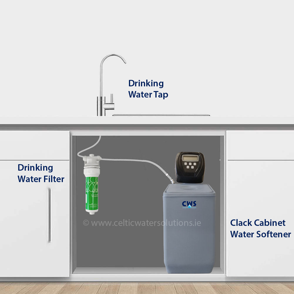 water softener with drinking water filter